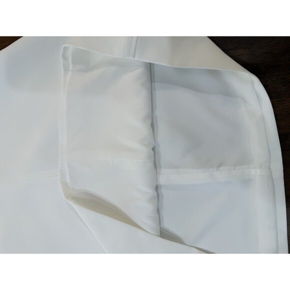 Zara Cream Patternless A-Line Shift Mini Dress Structured Sleeveless NWT Sz S - Picture 11 of 16